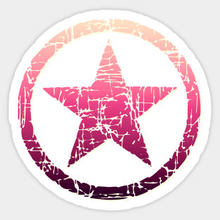 Pretty Pink Star Graphic Sticker